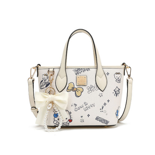 Kitty手提包金扣单肩女包