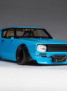 [程逸预售]OttO1:18 尼桑SKYLINE 2000GTR KPGC110蓝2024合金车模