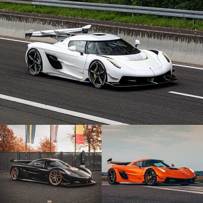 新品定 GRYNING 1:64 柯尼塞格Koenigsegg Jesko Attack 树脂车模