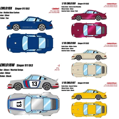 MU保时捷singer911DLS树脂车模