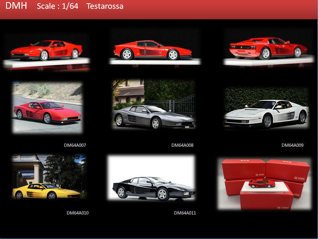 Testarossa汽车模型DMH