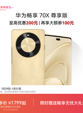 【国家补贴】华为畅享 70X 尊享版 6100mAh华为巨鲸长续航 麒麟8000芯片华为官方旗舰店鸿蒙直面屏智能手机