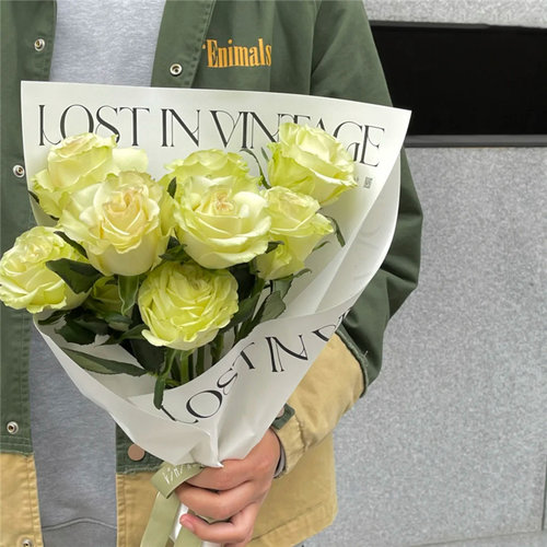 英文防水配饰印花包花纸