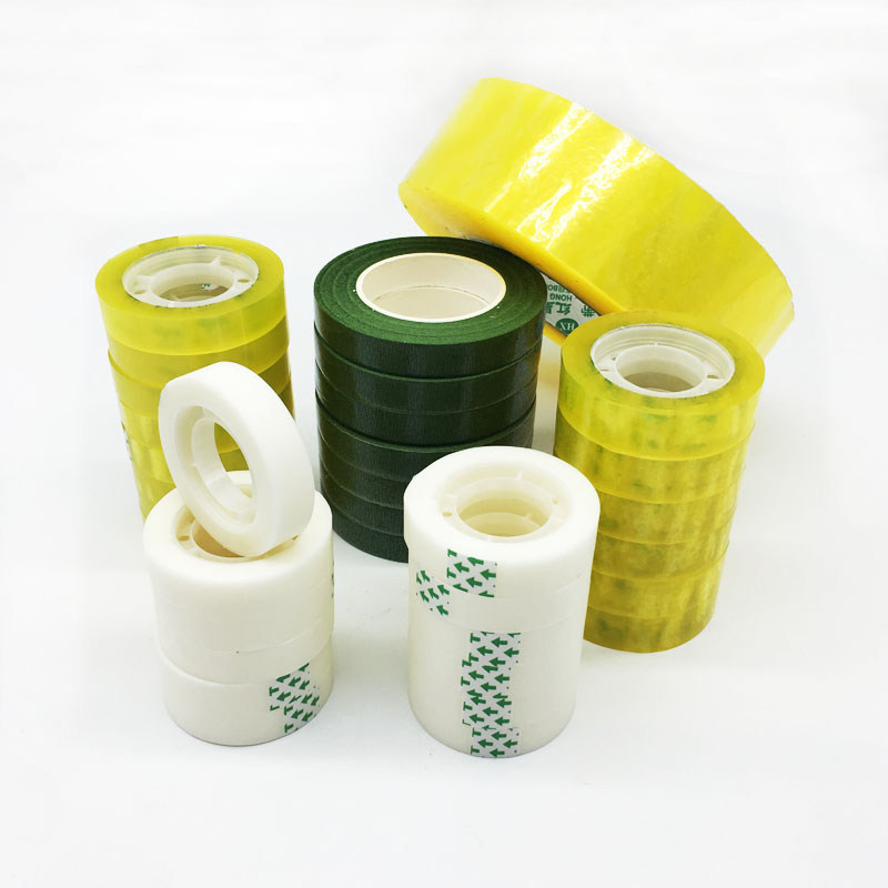 花艺胶带透明包花束鲜花花杆绿色胶带快递打包封口胶整箱手工材料