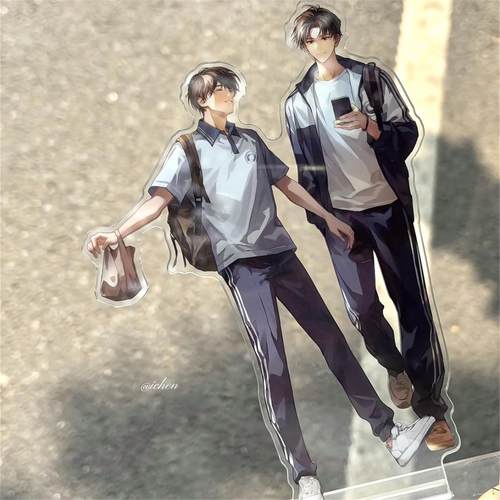 高颜值某某桌面立牌江添盛望小说周边亚克力双男主立牌摆件