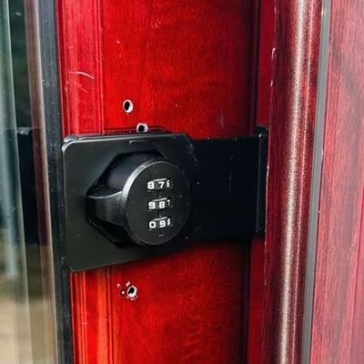 档案家用免打孔办公室储物柜锁抽屉锁扣柜锁卡扣免打孔柜子锁橱柜