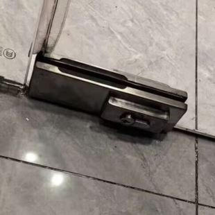 地弹簧门锁夹钢化玻璃门锁门夹玻璃门锁夹面板不锈钢办公室铝内芯