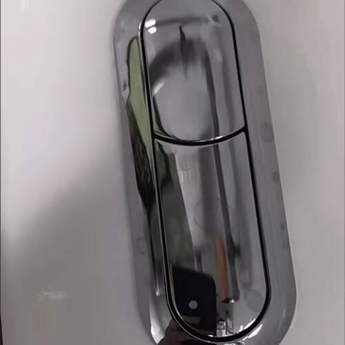 长方椭圆形按钮按压器盖套座便器水箱按键冲水开关连体按压阀通用