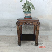 全实木盆景架榆木客厅奇石桌架鱼缸架电话桌石头架底座方桌绿萝架