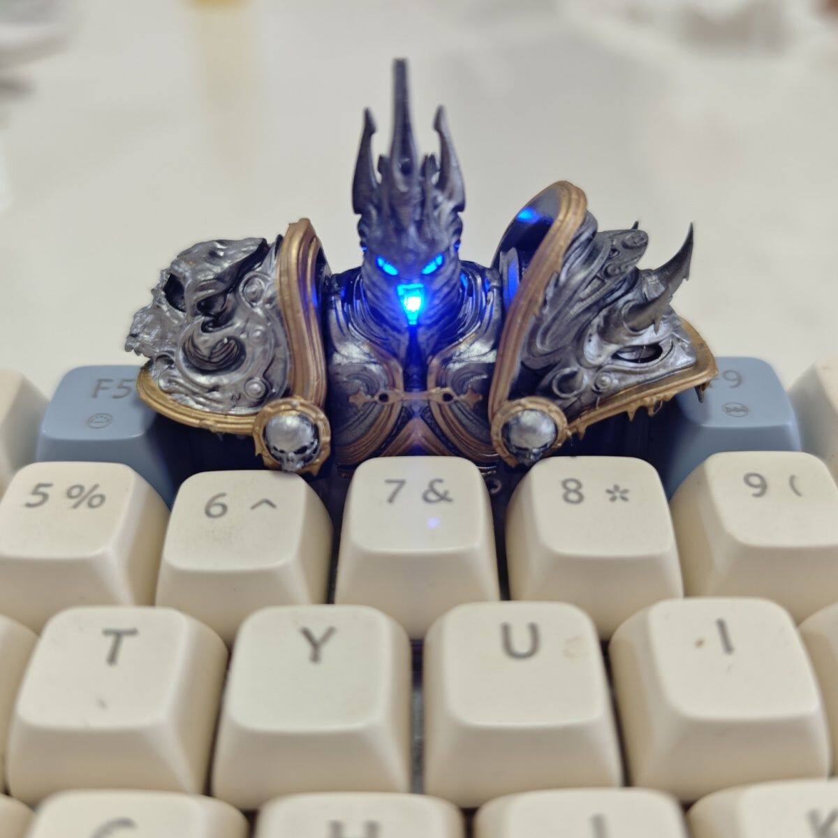 魔兽世界20周年机械键盘巫妖王个性键帽周边外设艺术摆件送礼礼物