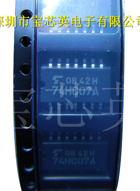 TC74HC07AF丝印:74HC07A CMOS数字硅单片六角缓冲器 SOP14 IC芯片