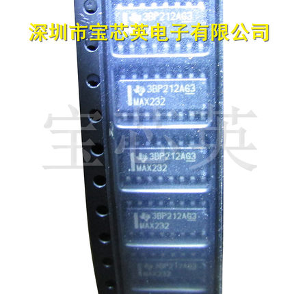 MAX232DR 丝印:MAX232 双ELA 232驱动器/接收器 IC芯片 SOP16