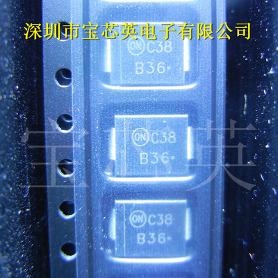 MBRS360T3G 丝印:B36 肖特基功率整流器 二极管 集成IC DO-214A