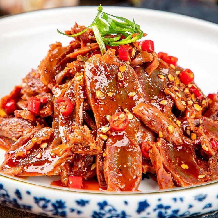 双味鸭胗鸭肫凉菜凉拌菜麻辣鸭胗酒店饭店四川小吃半成品预制菜