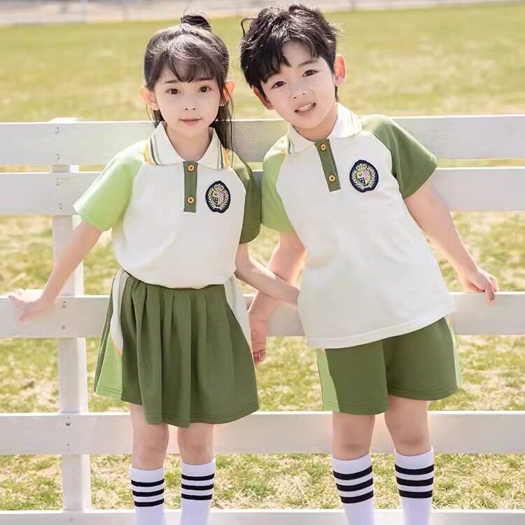 幼儿园园服夏季套装小学生校服一年级定制班服儿童运动会休闲服装