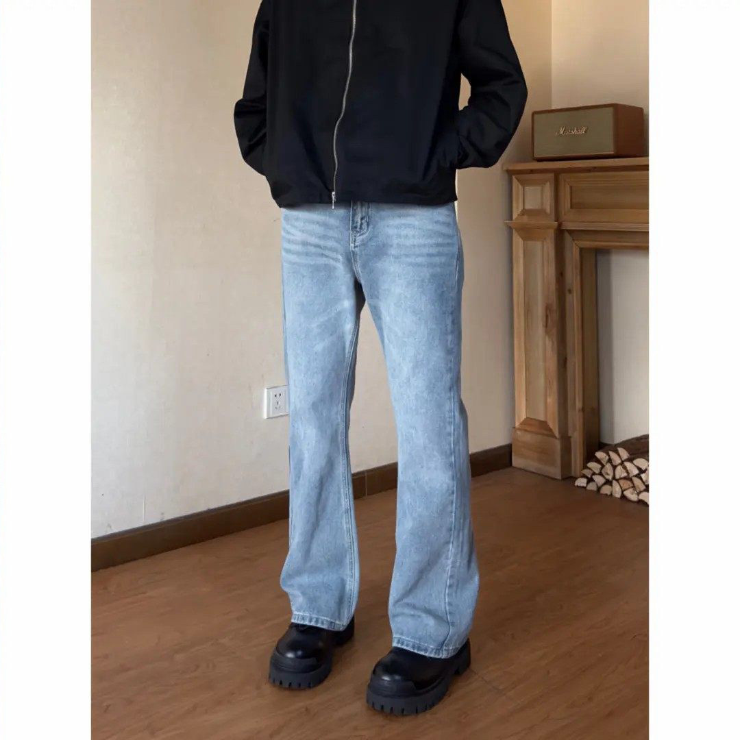 ALLFIT Clean fit微喇叭牛仔裤517版型美式vibe潮流百搭软长裤男