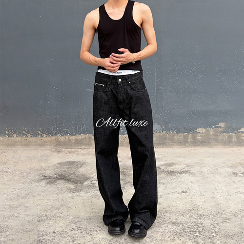 ALLFIT赤耳黑边五连扣原牛