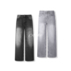 男 Cleanfit宽松水洗复古黑灰休闲长裤 ALLFIT 简约A字直筒牛仔裤