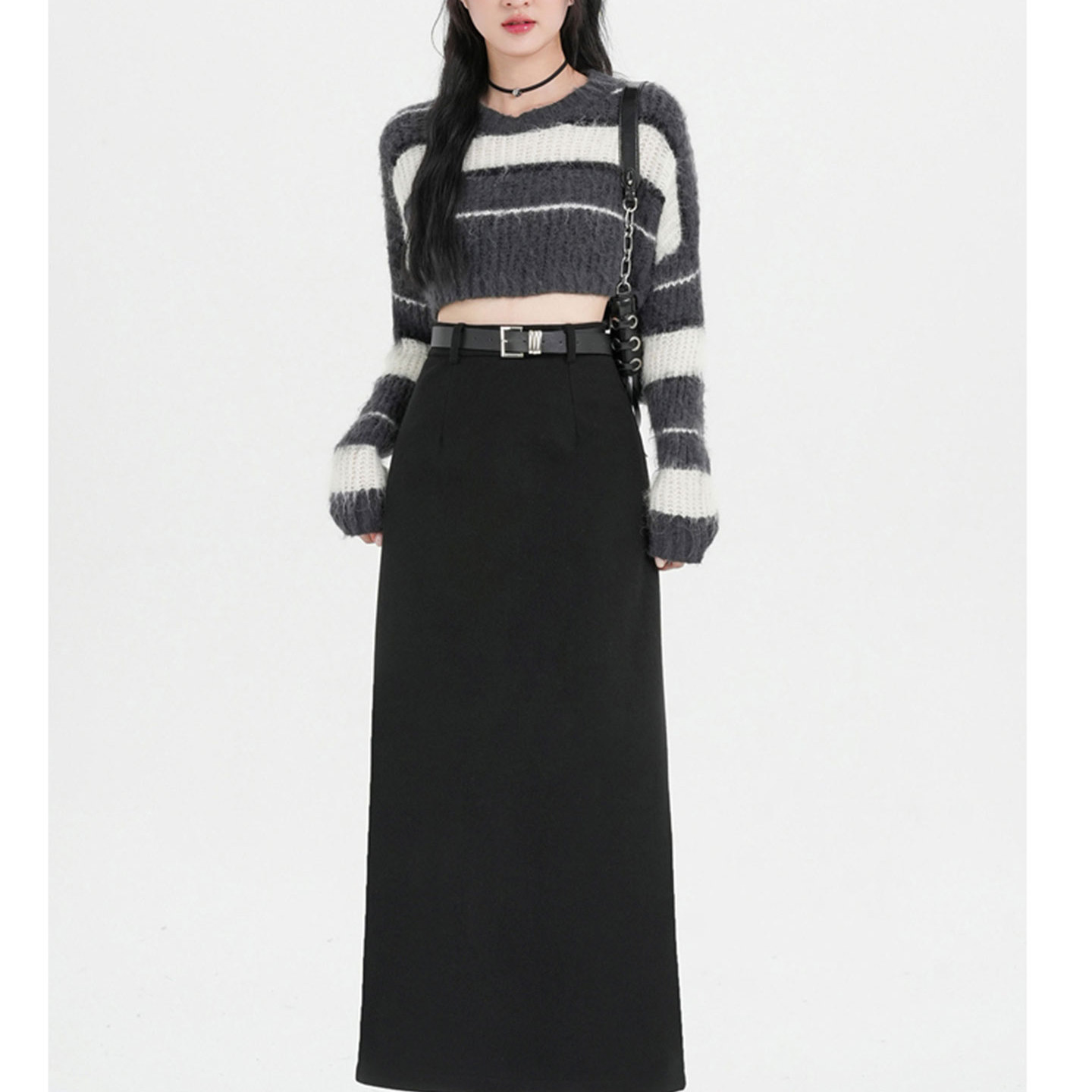 【赠送运费险】毛呢半身裙