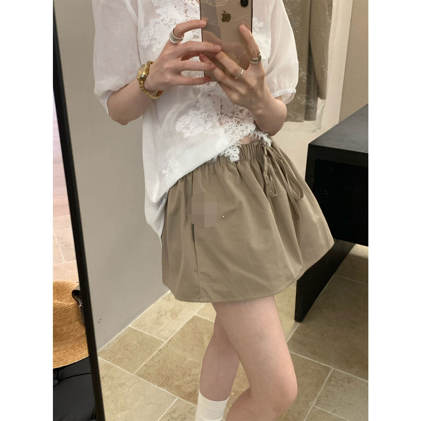 日常小调性短款半身裙女夏季短裙