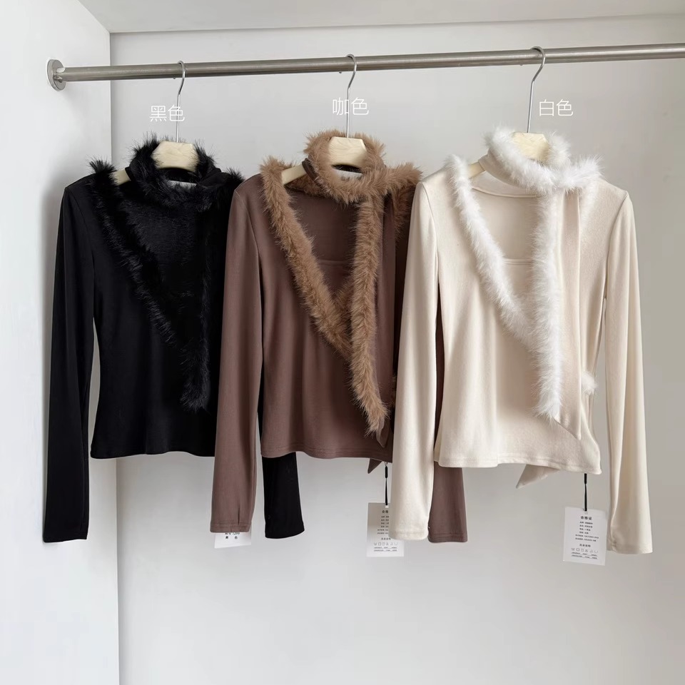 巨好看的冬装内搭长袖T恤打底衫