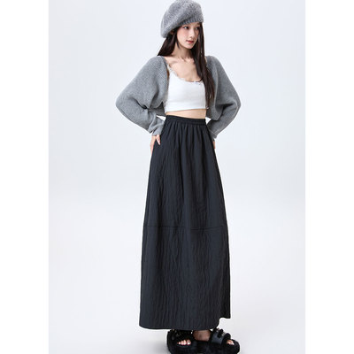 【赠运费险】日系文艺肌理半身裙