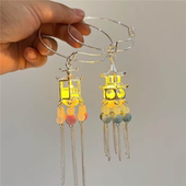 柿柿如意手镯 汉服配饰简约摆摊宫灯可调节 发光带灯手链景区热卖