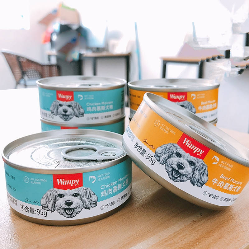 顽皮慕斯狗罐头鸡肉牛肉贵宾泰迪成犬幼犬狗湿粮拌饭宠物狗狗零食