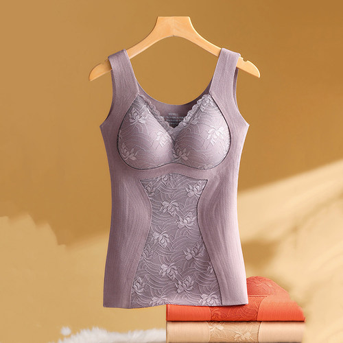 塑身背心女收腹保暖德绒无痕束腰