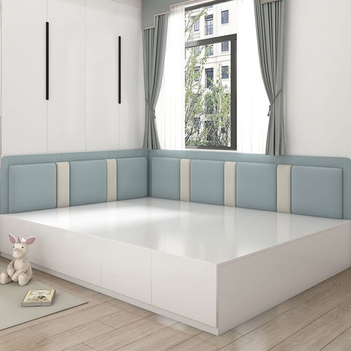 定做科技布榻榻米软包墙围床头