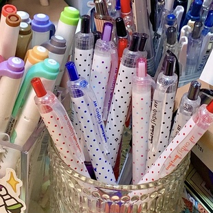 日本UNI三菱中性笔UMN 水笔芯黑笔0.38波点签字笔内芯替芯 138套装