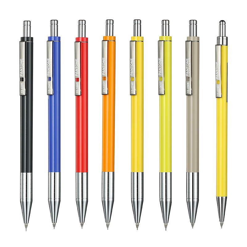 sun-star太阳星金属杆带橡皮擦彩色低重心金属握手0.5HB自动铅笔