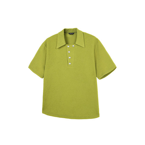 SoleMass「泡光」Bubble Light POLO短袖 肌理面料 翻领短袖T恤