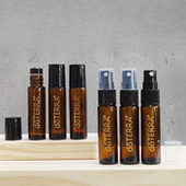 多特瑞烫金精油分装 瓶加厚玻璃细雾喷雾瓶加厚玻璃黑罩滚珠瓶10ml