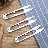 张小泉不锈钢防锈纱剪TB 453修剪线头弹簧剪十字绣U型剪小剪刀