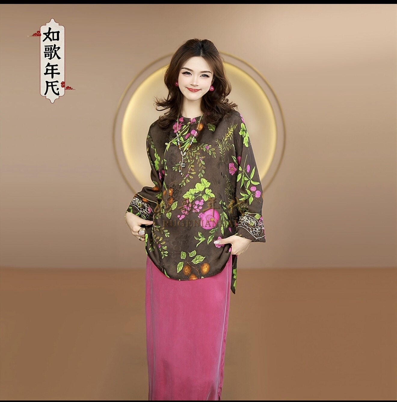上衣宽松盘扣气质百搭通勤小衫女图片