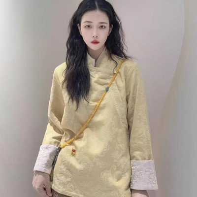 小衫外套R显瘦国风中式复古上衣