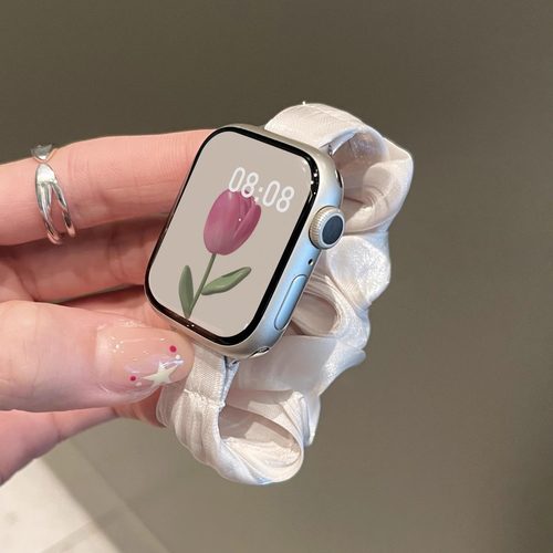 iwatch表带适用于苹果AppleWatch法式小清新发圈456789s7s8s9表带