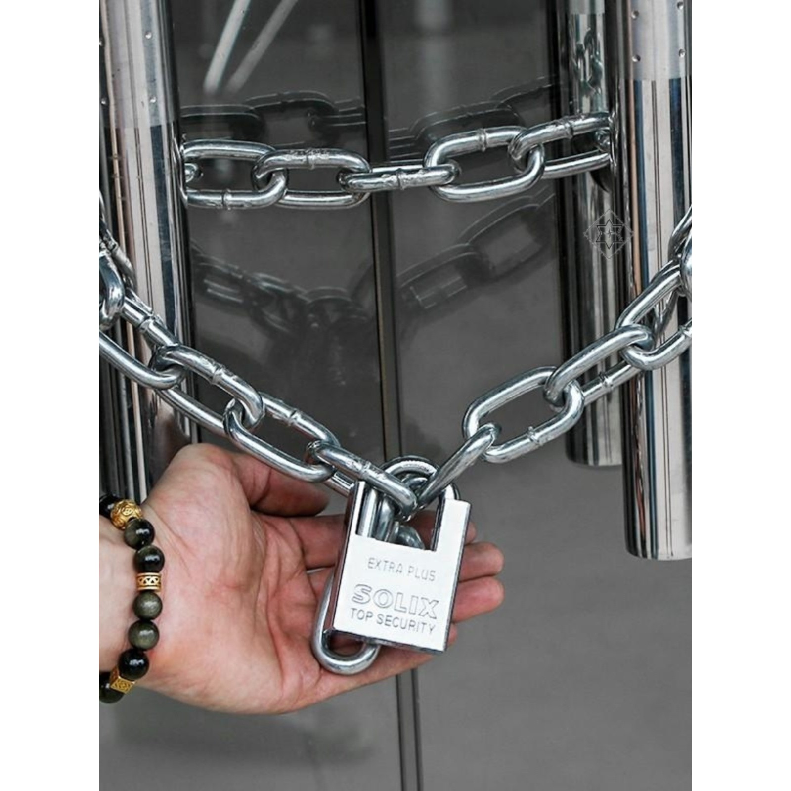 家用铁链条锁防盗抗剪安全链景区铁子液压钳仓库宿舍门铁链自行车