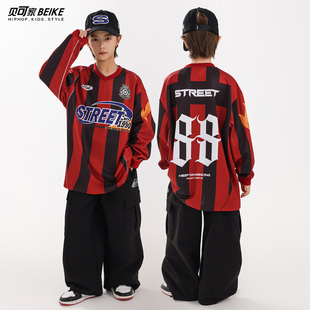 贝可家儿童街舞潮服套装男童嘻哈风潮牌表演服hiphop少儿街舞服装