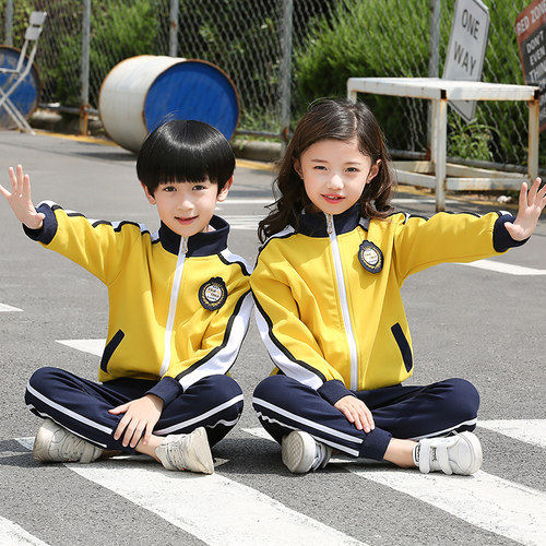 小学生校服纯棉幼儿园学院风班服