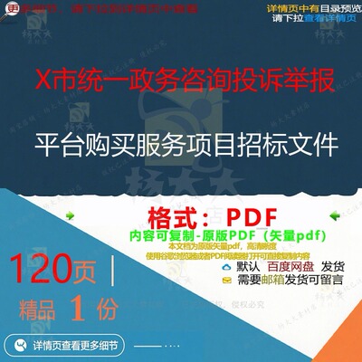 X市统一政务咨询投诉举报平台购买服务项目CT文件招标文件__PROT