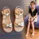 公主鞋 新款 韩版 小女孩防滑沙滩凉鞋 女童凉鞋 中大童儿童鞋 真皮夏季