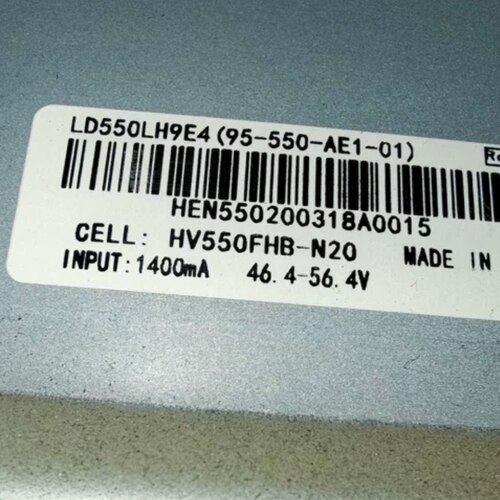 55寸广告机灯条配屏LD550LH9E4 HV550FHB-N20 0606-55E3HK R-7P16