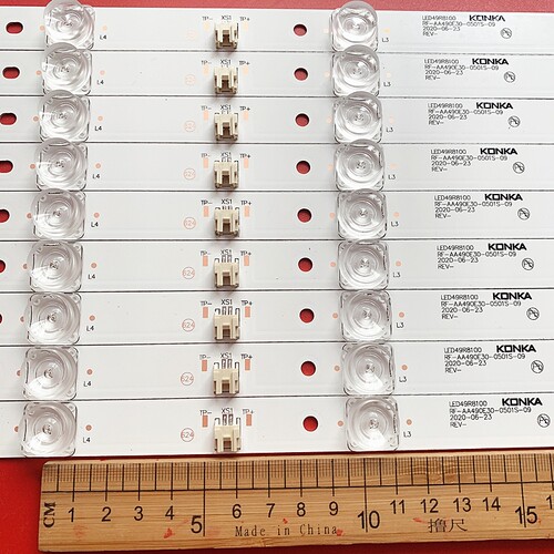 适用全新 康佳LED49M1 LED49T1 LED49M1C LED49R8100灯条 9条凹