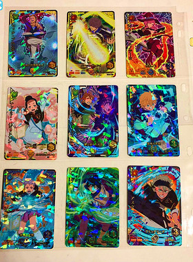 【画王】黑色五叶草 对战卡牌 3三星 SR闪卡 1-5弹5图可选 全套齐