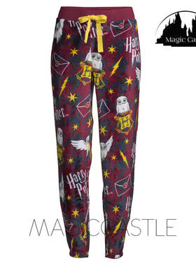 哈利波特 正版WD 通知书信使海德薇猫头鹰珊瑚绒睡裤