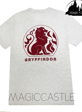 哈利波特正版周边格兰芬多斯莱特林四学院刺绣印花纯棉短袖T上衣