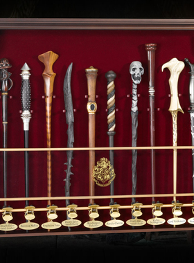 现货正品Noble哈利波特魔杖收纳可放10支棒挂壁式木质收藏展示架