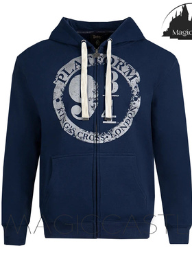 哈利波特周边九又四分之三站台标志宽松大码长袖男女卫衣外套